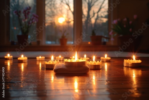 Holy Saturday eve, a candlelit vigil waiting for the radiant morn, sacred and blessed