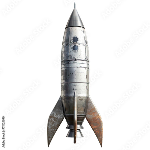 rocket isolated on white background