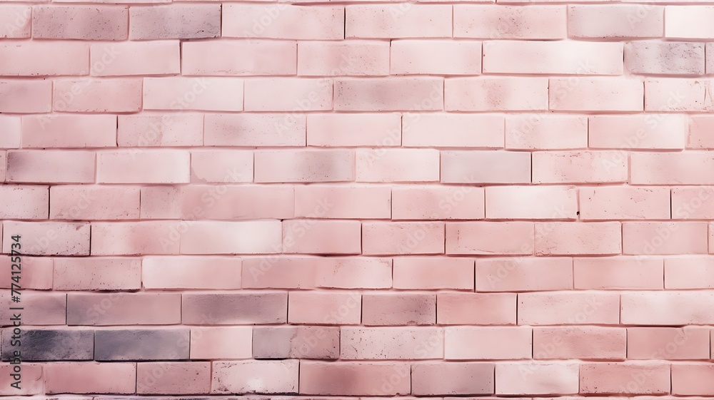 Obraz premium Architectural Symphony: Panoramic Brick Wall Texture Vista