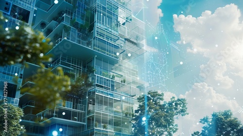 Smart tower  with integrated technology for automated living  highdensity and interactive in a digital urban community