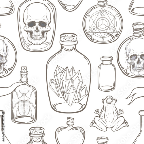 Mystic, magic, background. Religion and the occultism with esoteric and mason...