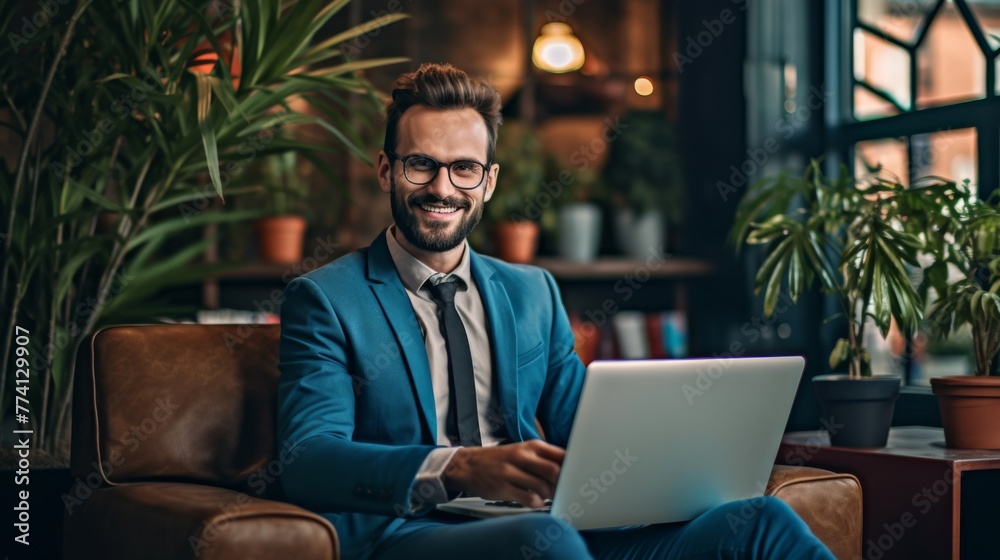 The Confident Businessman at Work The Confident Businessman at Work