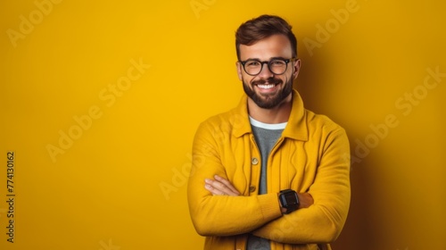 The Cheerful Man in Yellow Jacket