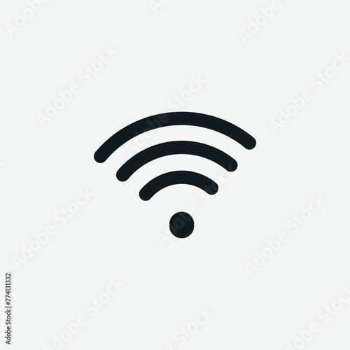 Signal icon vector flat style logo template