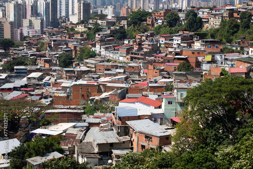 El Guarataro neighborhood near the center of the city of Caracas in Venezuela