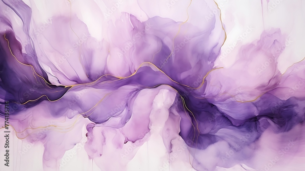 Refined Opulence: A Luxury Background Banner with Abstract Flair with purple color