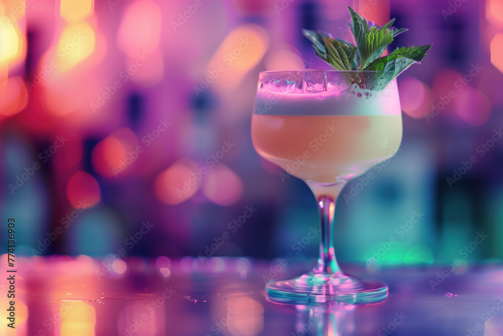 cocktail with mint. Background image. Created with Generative AI technology. cocktail with mint. Background image. Created with Generative AI technology.