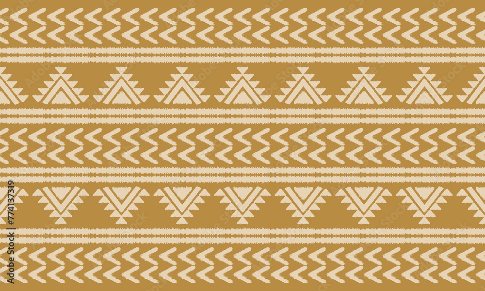 Ethnic abstract ikat art. Seamless pattern in tribal, folk embroidery, and Mexican style. Aztec geometric art ornament print.Design for carpet, wallpaper, clothing, wrapping, fabric, cover, textile Ethnic abstract ikat art. Seamless pattern in tribal, folk embroidery, and Mexican style. Aztec geometric art ornament print.Design for carpet, wallpaper, clothing, wrapping, fabric, cover, textile