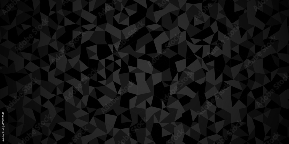 Vector geometric seamless technology gray and black triangle background. Abstract digital grid light pattern black Polygon Mosaic triangle Background, business and corporate background.
Vector geometric seamless technology gray and black triangle background. Abstract digital grid light pattern black Polygon Mosaic triangle Background, business and corporate background.