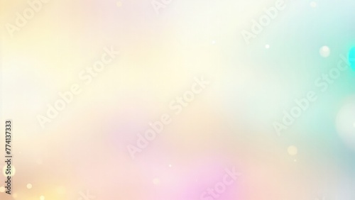 Pastel Brown, Teal, gold yellow, white silver, pale pink Abstract blur bokeh banner background © Reazy Studio