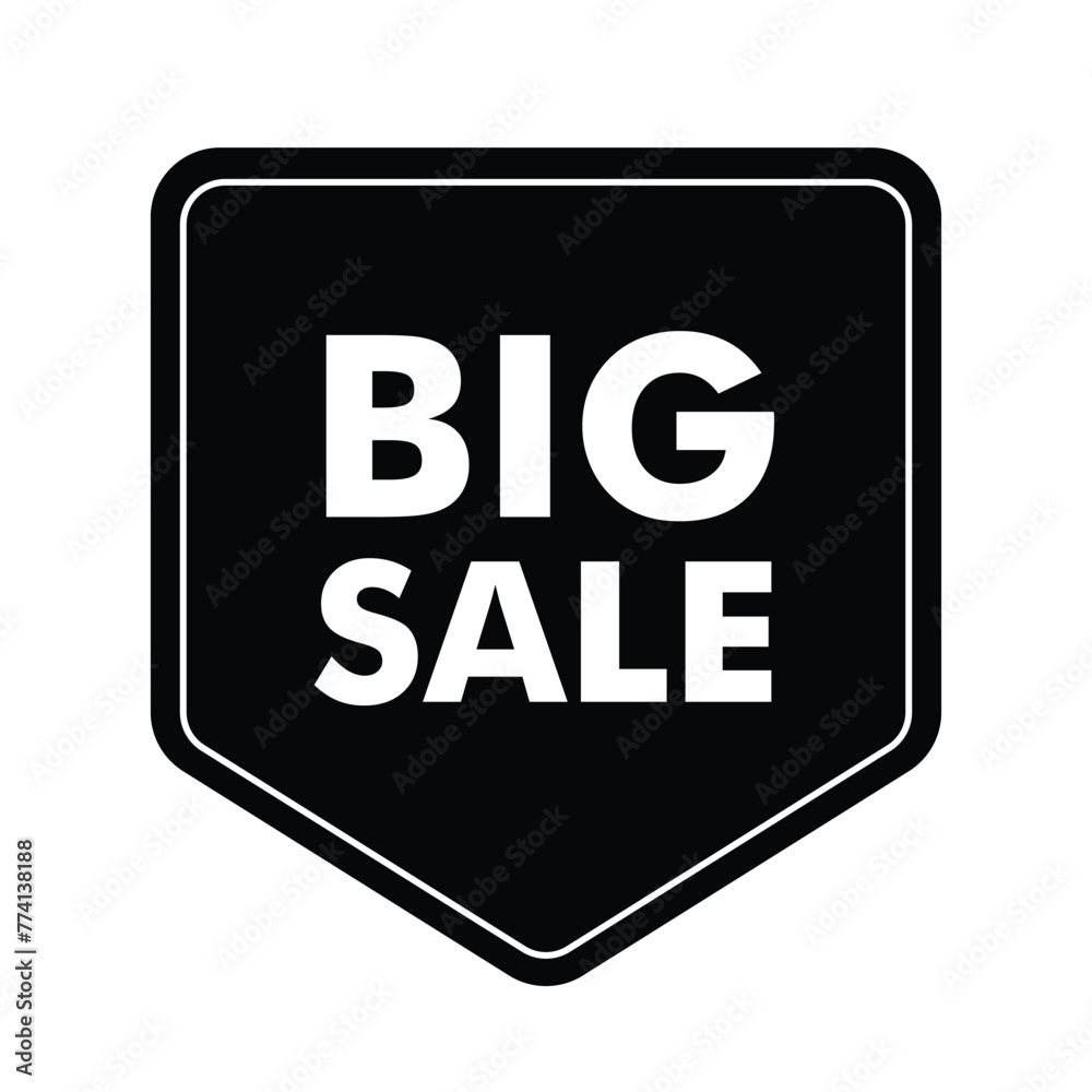 Big sale discount badge promo sign special offer special price pointed bottom badge Big sale discount badge promo sign special offer special price pointed bottom badge