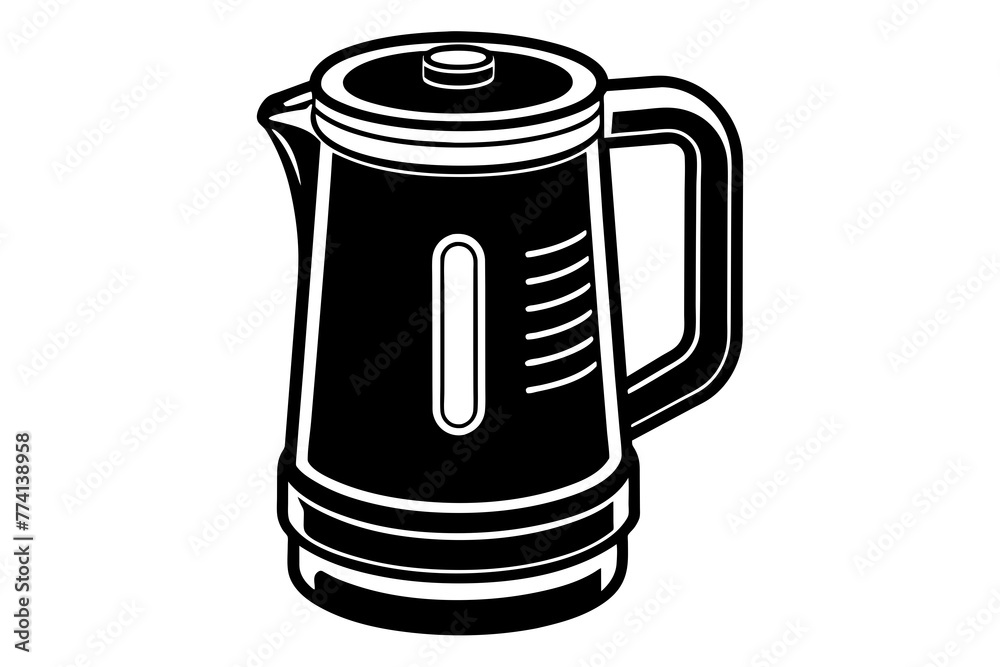 electric-tea-maker-with-whit-background-vector electric-tea-maker-with-whit-background-vector