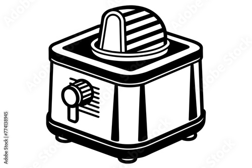 electric-yogurt-maker-with-whit-background-vector illustration  photo