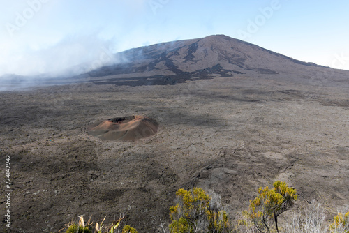 The Piton de la Fournaise trekking in La Reunion photo