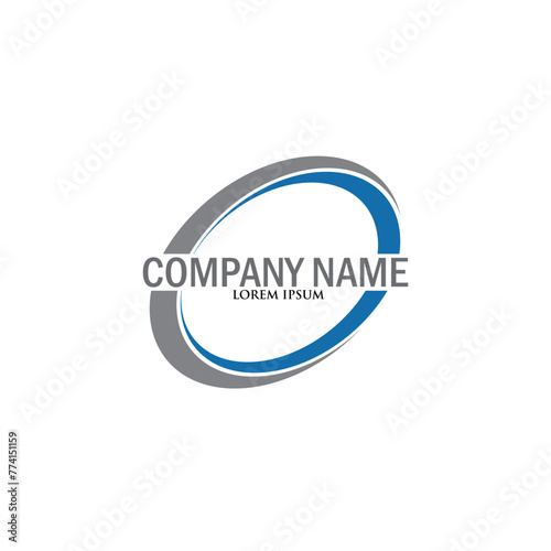 Swoosh logo vector design template modern