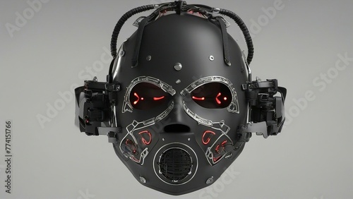 robot in the dark _A horror story where a killer has a mask that can terrify and manipulate his victims.  