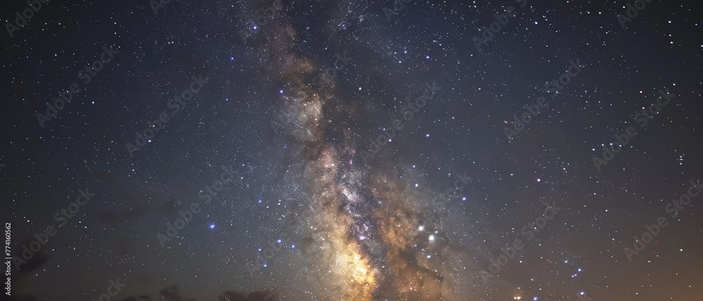A cosmic constellation shining in a clear night sky A cosmic constellation shining in a clear night sky