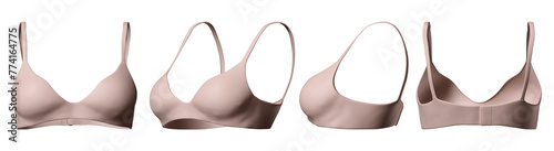 pink plain and simple bra mockup photo