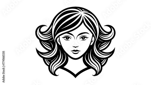 icon-hair--girls-face--template-for-the-logo--icon