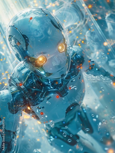 Close-up of futuristic robot © ProArt Studios