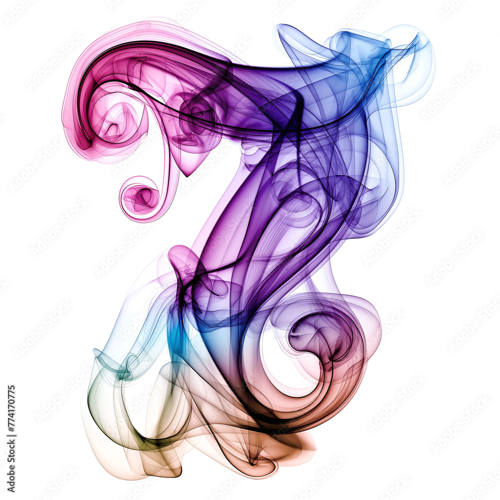 Alphabet Ethereal Smoke - Number 7 Alphabet Ethereal Smoke - Number 7