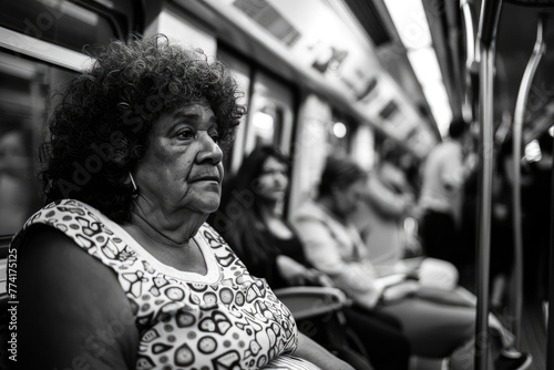 personas multiculturales en el metro de Madrid, gran angular, fotografía profesional, streetphotography photo