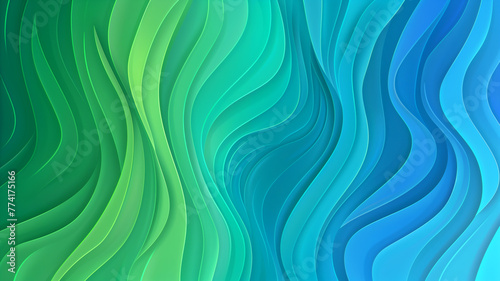 Abstract wavy turquoise pattern.
