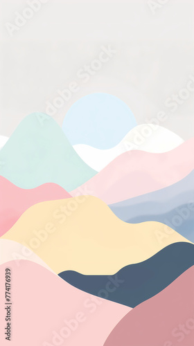 Abstract background with pastel colors. Vector illustration for your design.