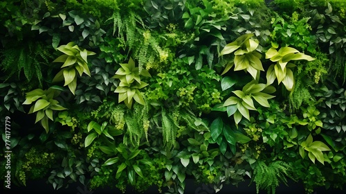 Leafy background. 