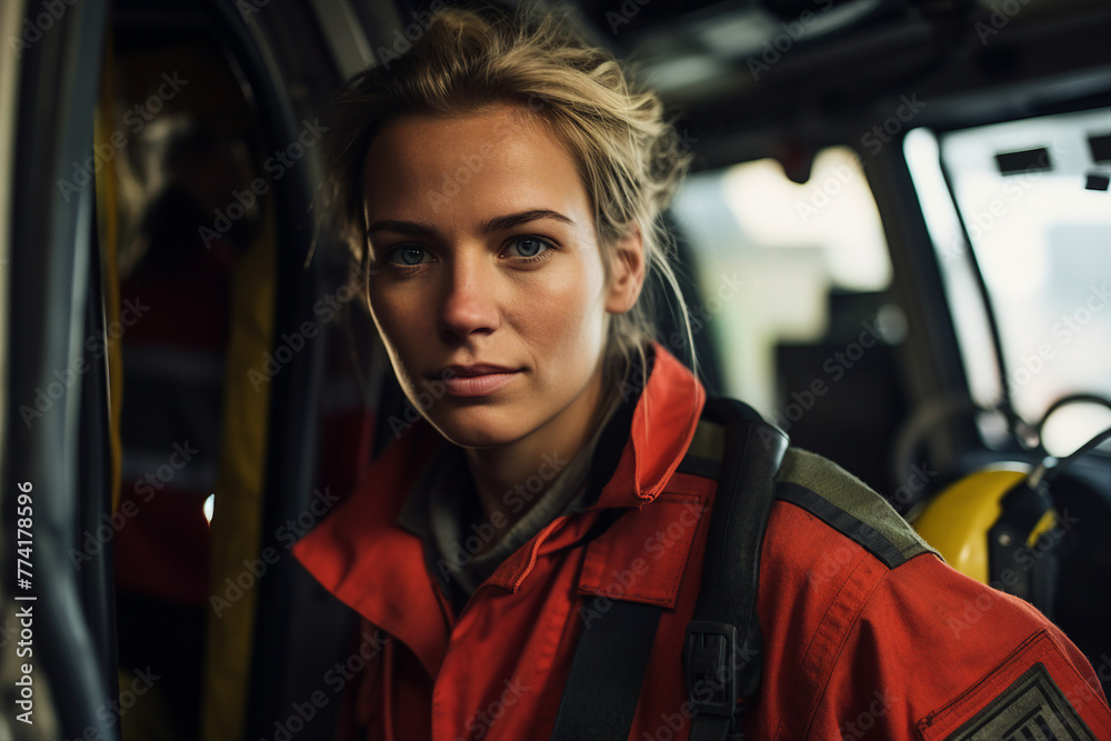 Generative AI photo image of rescuers saving people in mountains ...