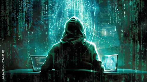 person in the room：Digital Intrigue: The Anonymous Hacker