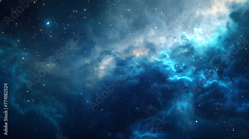 Starry Night Sky Background