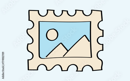 mail. the icon. doodle icon. Doodle. drawing. letter. send a message. receive a letter. an email. vector. He is respectable. the point of issue of the letter. mail delivery. a sealed envelope.
