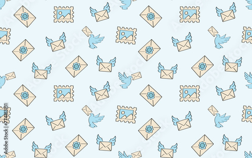 mail. the icon. doodle icon. Doodle. drawing. letter. send a message. receive a letter. an email. vector. He is respectable. the point of issue of the letter. mail delivery. a sealed envelope.