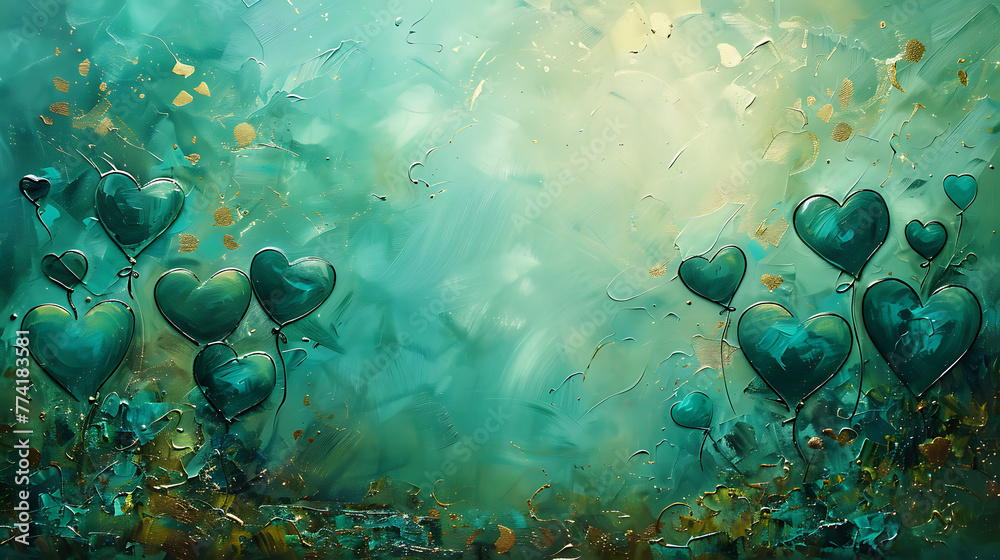 Obraz premium turquoise wall