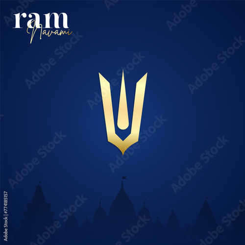 Happy Ram Navami festival of India Social Media Post