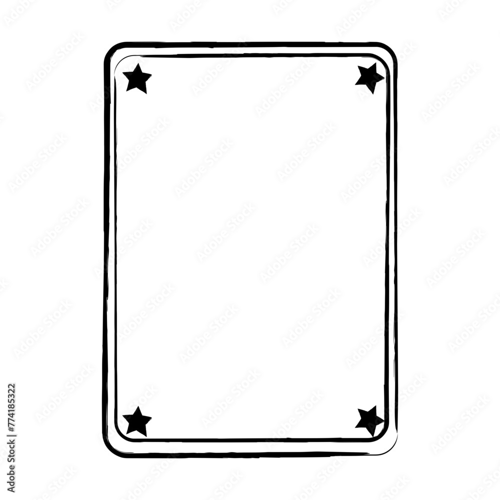 Star frame border grunge stroke element, brush shape icon, vertical, rectangle decorative doodle element for design in vector illustration
Star frame border grunge stroke element, brush shape icon, vertical, rectangle decorative doodle element for design in vector illustration