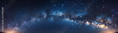 A bridge of stars arcs across the night photo