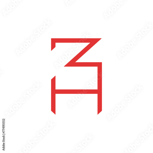 Letter ZH, HZ, 3HZ Or 3H With Cool Style, Suitable For Identity Logo Or Technology Logo