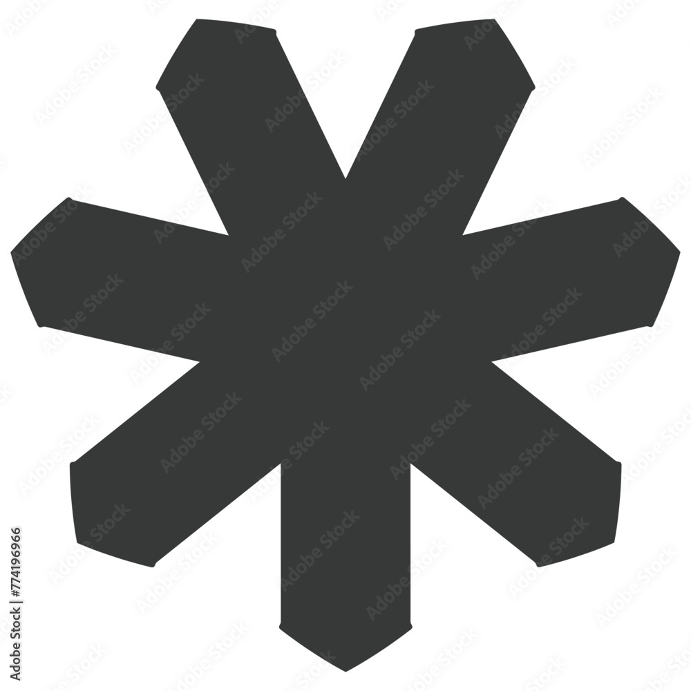 asterisk button on keyboard, the sign of language, snowflake icon in winter season, flower for decoration asterisk button on keyboard, the sign of language, snowflake icon in winter season, flower for decoration