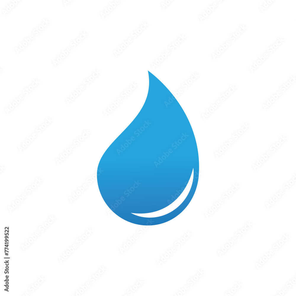 Water drop illustration logo vector design Water drop illustration logo vector design