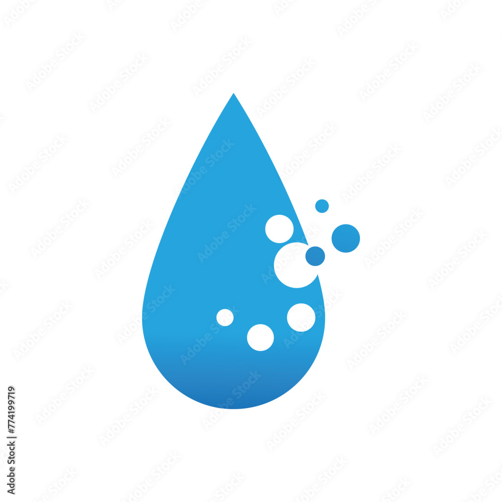 Water drop illustration logo vector design Water drop illustration logo vector design