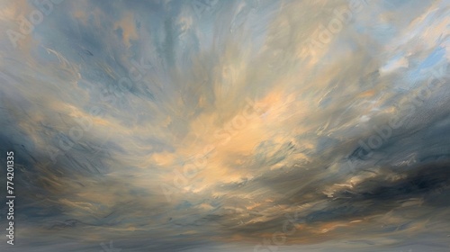 Clouds at play in a windy sky a dynamic canvas of movement and change