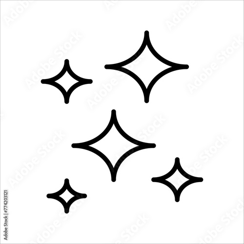 Glowing icon,  symbol vector. on a white background