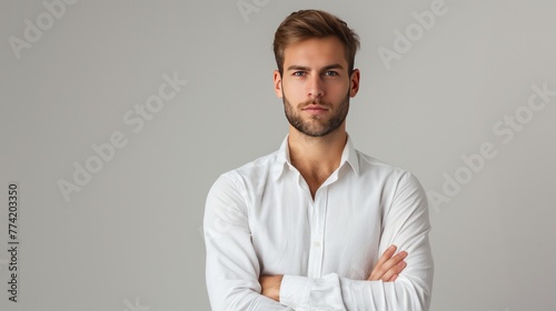 Confident Man with Arms Crossed