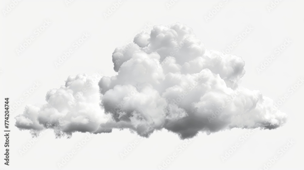 White cloud on transparent background White cloud on transparent background