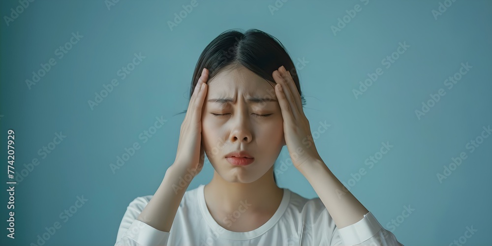 Seeking Relief from Headaches: Lifestyle Adjustments and Stress Management. Concept Headache Triggers, Relaxation Techniques, Healthy Habits, Stress Reduction, Lifestyle Changes Seeking Relief from Headaches: Lifestyle Adjustments and Stress Management. Concept Headache Triggers, Relaxation Techniques, Healthy Habits, Stress Reduction, Lifestyle Changes