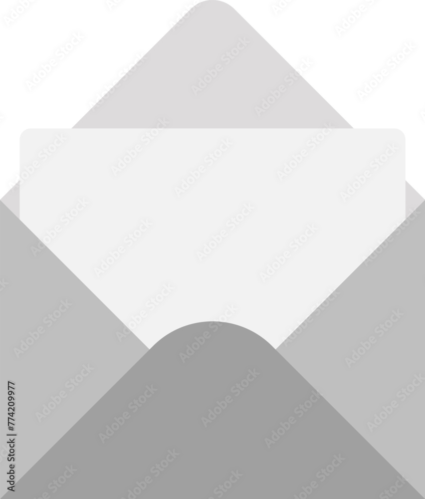 Envelope with letter icon. Vector illustration. Envelope with letter icon. Vector illustration.
