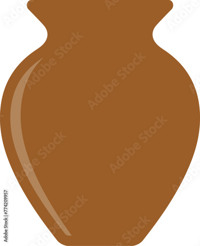 Brown jug icon. Vector illustration.	