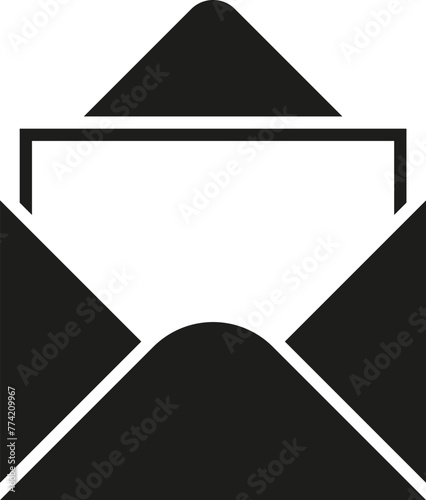 Free Download Envelope with letter icon. Vector. Flat design.	 - GFXLoad